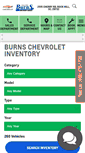 Mobile Screenshot of burnschevycadillac.com